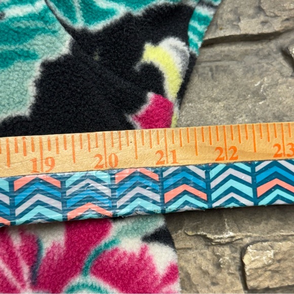 Patagonia Synchilla Manoa Floral Fleece Pullover Jacket Women Large T Snap Rare - Picture 9 of 9